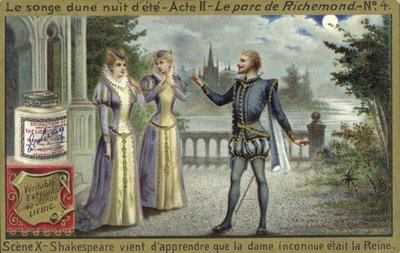 Scène uit Een Midzomernachtsdroom, een opera van Ambroise Thomas door European School
